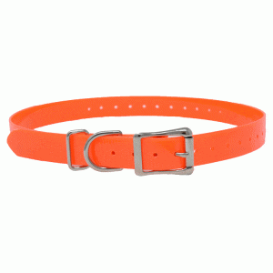 K-9 Komfort 3/4" Universal Replacement Strap with Roller Double Buckle and D Loop-Orange