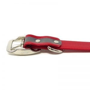 K-9 Komfort 1 Inch Reflective Red D Ring Collar