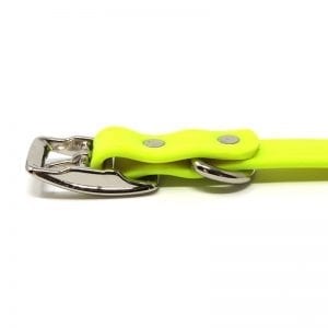 K-9 Komfort 3/4 Inch TufFlex Neon Yellow D Ring Collar