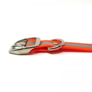 K-9 Komfort 1 Inch Reflective Orange Center Ring Collar