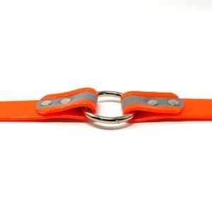 K-9 Komfort 1 Inch Reflective Orange Center Ring Collar