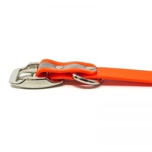 K-9 Komfort 1 Inch Reflective Orange D Ring Collar