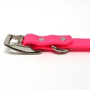 K-9 Komfort 3/4 Inch TufFlex Pink D Ring Collar