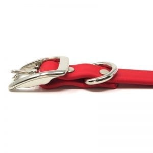 K-9 Komfort 3/4 Inch TufFlex Red D Ring Collar