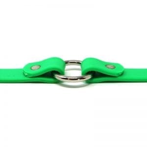 K-9 Komfort 3/4 Inch TufFlex Neon Green Center Ring Collar