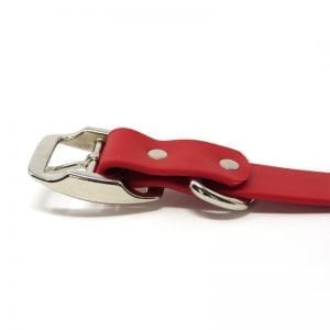 K-9 Komfort 1 Inch TufFlex Red D Ring Collar