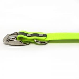 K-9 Komfort 1 Inch Reflective Neon Yellow Center Ring Collar