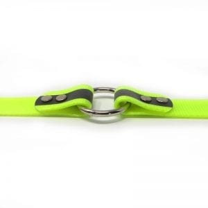 K-9 Komfort 1 Inch Reflective Neon Yellow Center Ring Collar