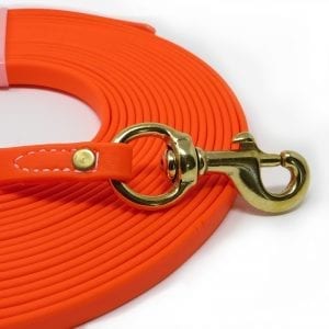 K-9 Komfort TufFlex Orange 1/2 in. Check Cord