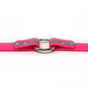 K-9 Komfort 1 Inch Reflective Pink Center Ring Collar