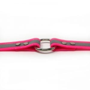 K-9 Komfort 1 Inch Reflective Pink Center Ring Collar