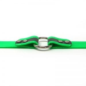 K-9 Komfort 1 Inch Reflective Neon Green Center Ring Collar