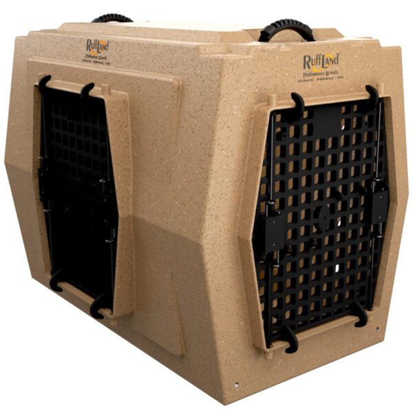 Ruff Land Kennels Large Double Door Left Side Entry Dog Kennel