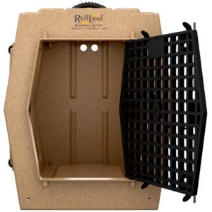 Ruff Land Kennels Large Double Door Left Side Entry Dog Kennel