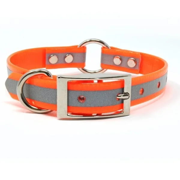 3/4 Inch Reflective Orange Center Ring Collar