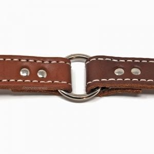 1 Inch 2 Ply Leather Center Ring Collar