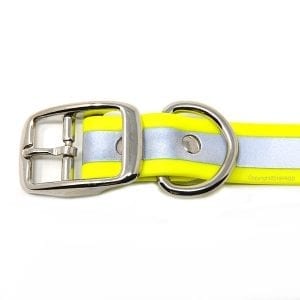 1 Inch Beta Reflective Collar RIC Neon Yellow