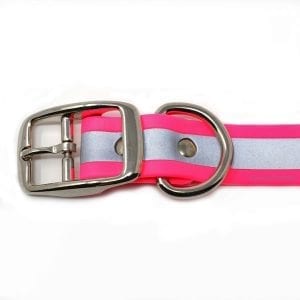 1 Inch Beta Reflective Collar RIC Neon Pink