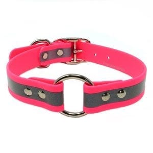 1 Inch Beta Reflective Collar RIC Neon Pink