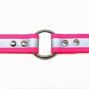 1 Inch Beta Reflective Collar RIC Neon Pink