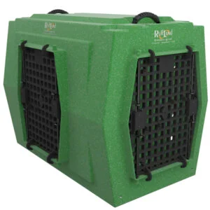 Ruff Land Kennels Large Double Door Left Side Entry Dog Kennel GoGreen