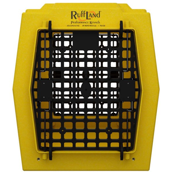 Ruff Land Kennels Medium Double Door Sunflower Yellow